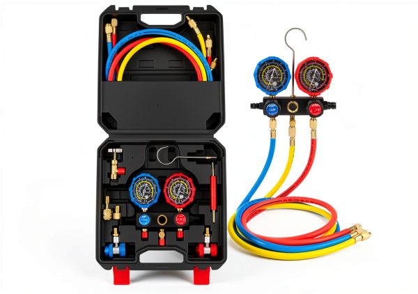 AJulyBee AC Manifold Gauge Set Brass Fittings-0