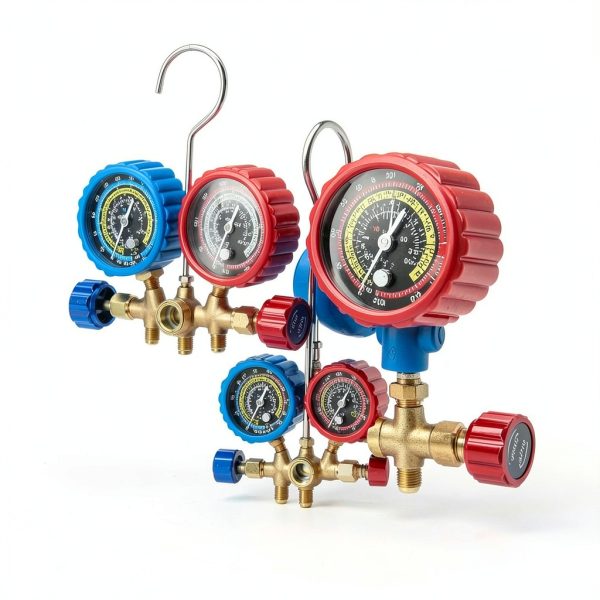 Wisscool R134a R12 R22 R502 AC Gauge Set-4