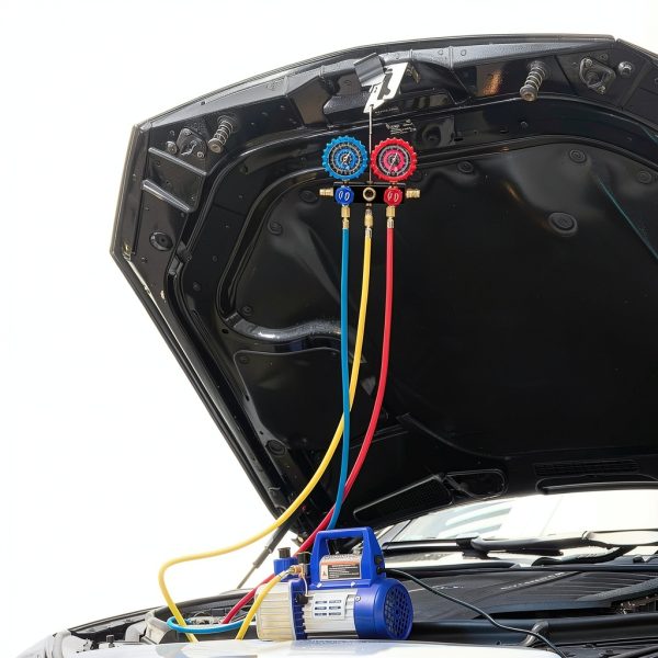 Automotive Manifold Gauge Set VIVOHOME Triple Way-7
