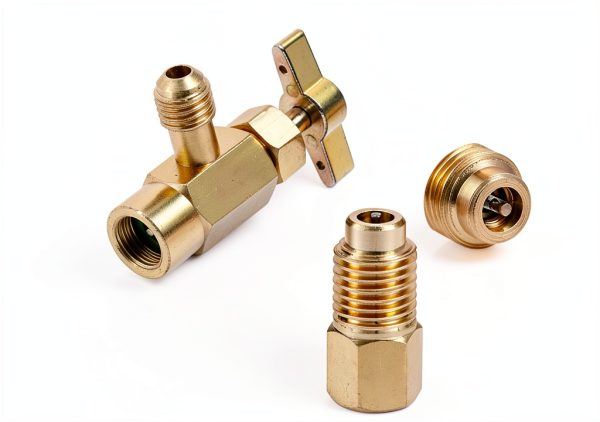 Aupoko R134A Self-Sealing Can Tap Brass-1