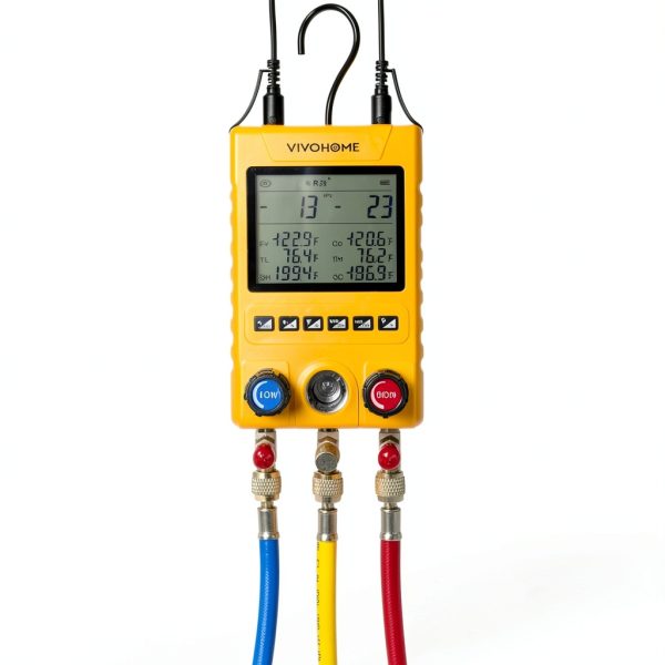 VIVOHOME Digital Refrigerant Gauge Set-7