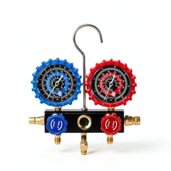 Automotive Manifold Gauge Set VIVOHOME Triple Way-2