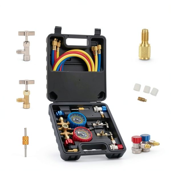 Wisscool R134a R12 R22 R502 AC Gauge Set-5