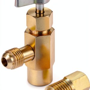 Aupoko R134A Self-Sealing Can Tap Brass-0