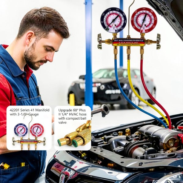 Drako-Myxx 42201 HVAC Manifold Gauge Set-7