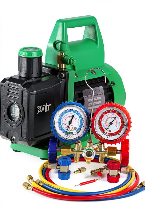 PB Motor Tech Vacuum Manifold Brass Gauge 4.5CFM-0
