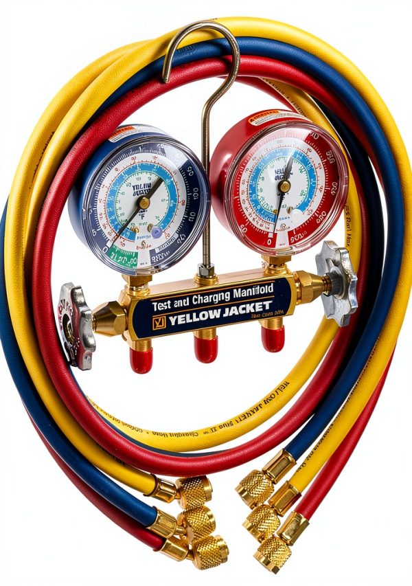 Air Conditioning Manifold Yellow Jacket Brass-0