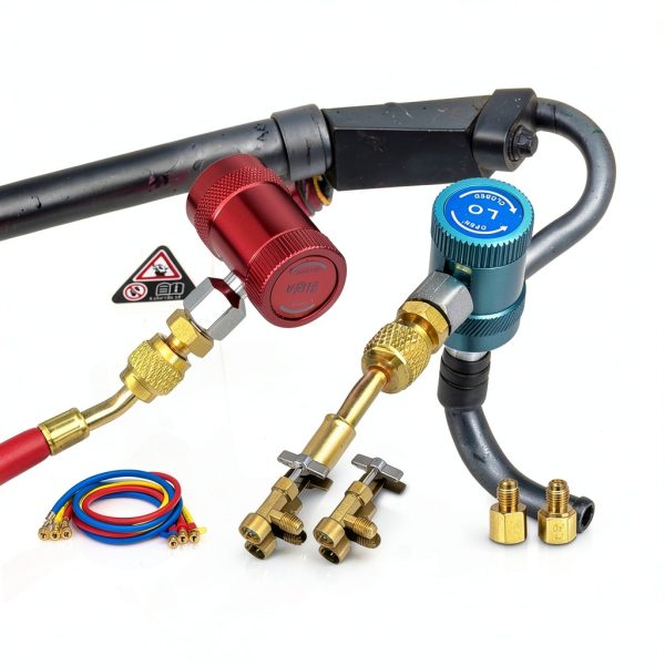 VIVOHOME Digital Refrigerant Gauge Set-6