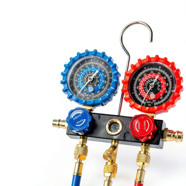 Automotive Manifold Gauge Set VIVOHOME Triple Way-1