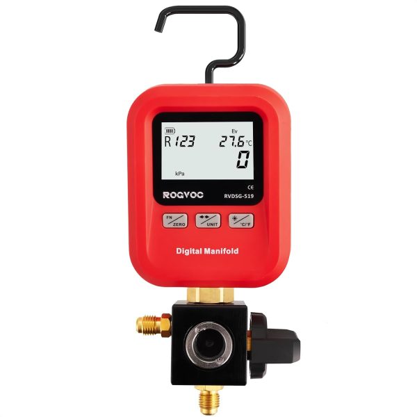 Rogvoc Digital Manifold Gauge Plastic HVAC Tool-0