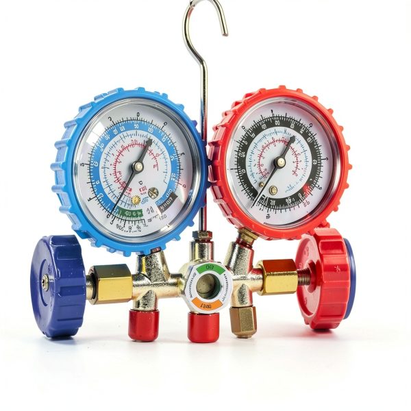 PB Motor Tech Vacuum Manifold Brass Gauge 4.5CFM-2