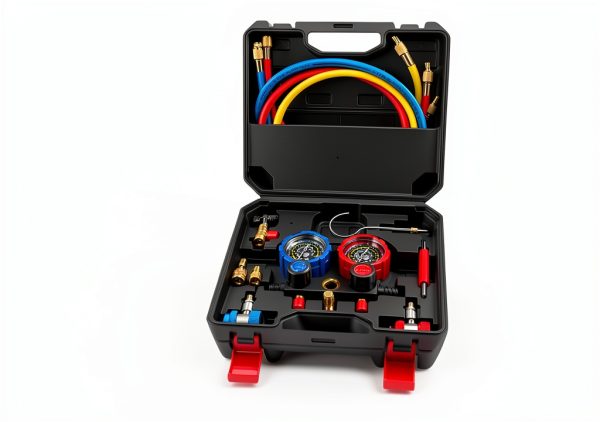 AJulyBee AC Manifold Gauge Set Brass Fittings-2