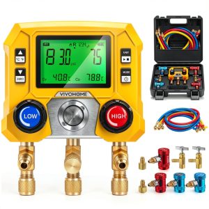 VIVOHOME Digital Refrigerant Gauge Set-0