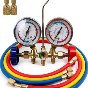 Orizizhic Air Conditioning Manifold Gauge Brass Set-0