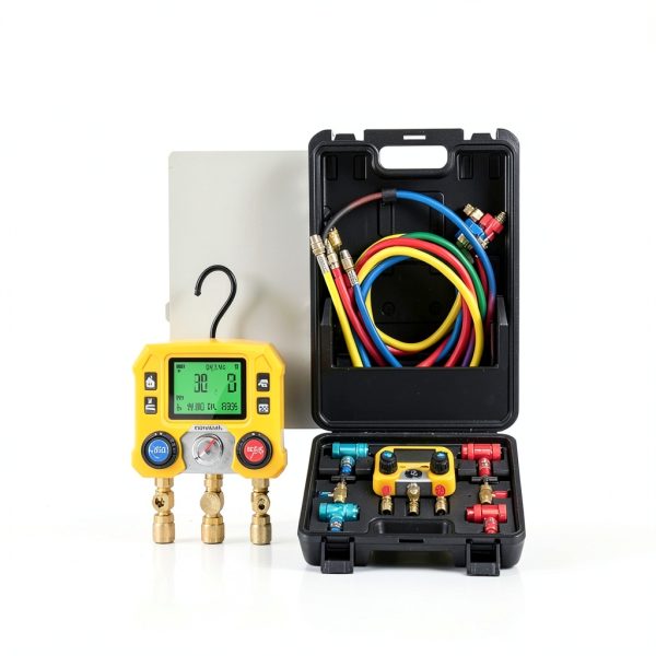 VIVOHOME Digital Refrigerant Gauge Set-4