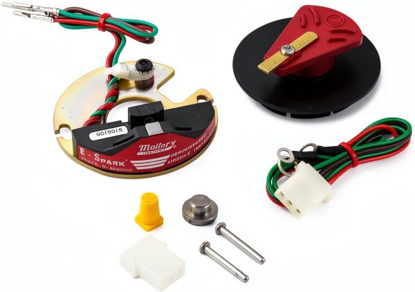 Mallory E-Spark Conversion Kit for 8‑Cyl Cars Copper Ignition HEI-0
