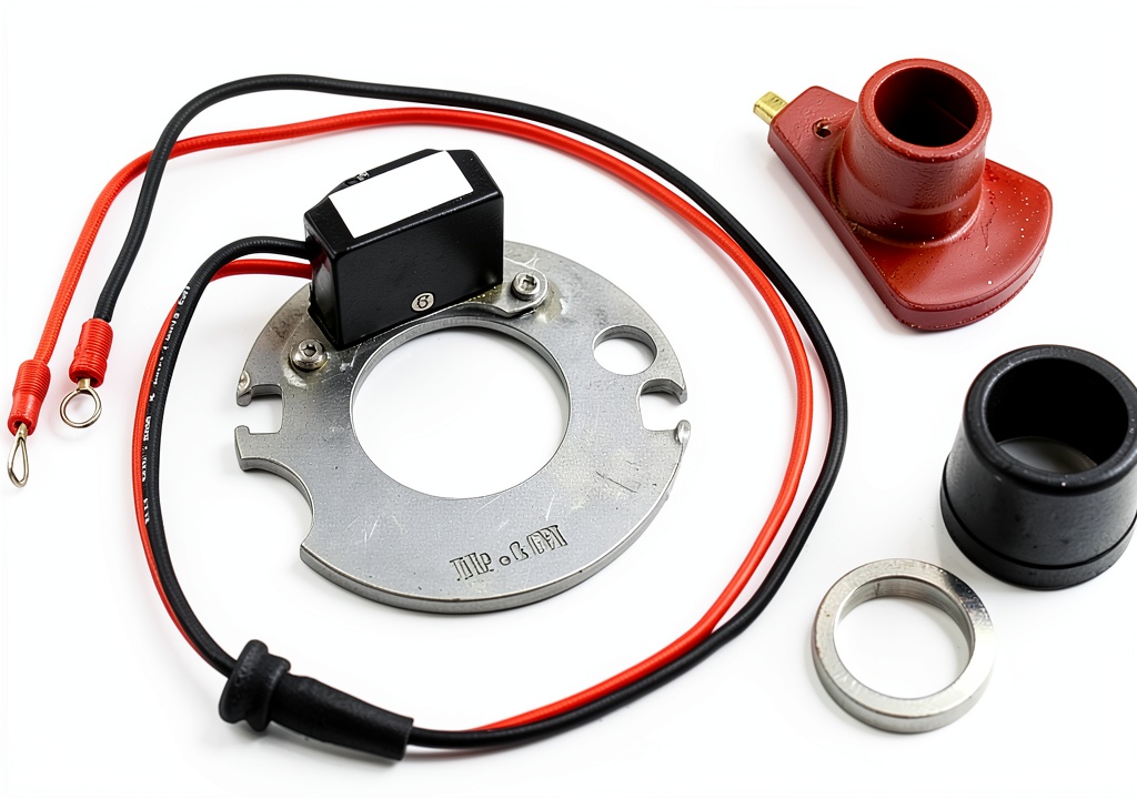 Installing Sierra 1852962 Ignition Conversion Kit for YL & YD 8‑Cyl Distributors on a wooden workbench