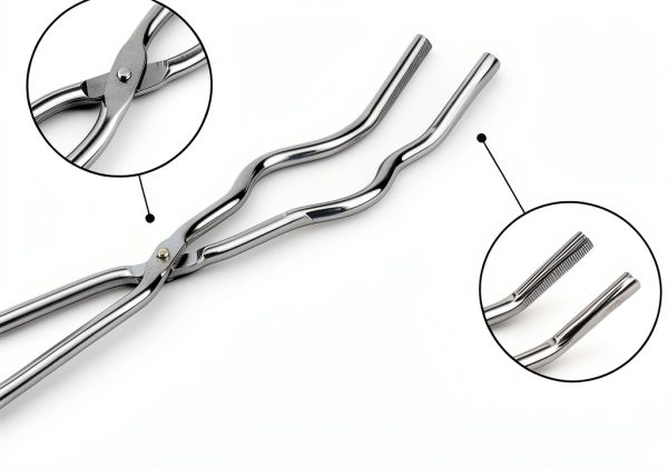 8 Inch Crucible Tongs Set of 2 Stainless Steel Professional NCK Lab-1