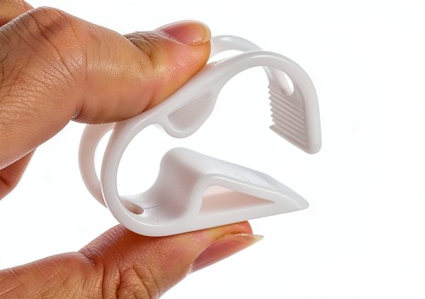 PATIKIL Plastic Tube Clamps, 5Pcs 3/8" - 5/8" Tube OD Adjustable Precise Flow Control Hose Clamp Clip for Laboratory Pinch Valve, White-4