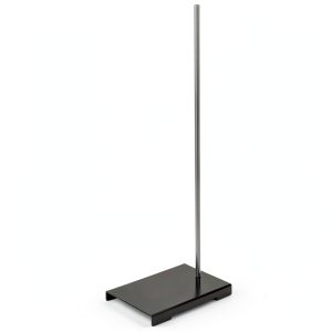 United Scientific™ Lab Stand - Chemistry Lab Equipment - Base: 9" x 6", Assembled Rod: 24" L x 12mm Dia - Heavy Duty Corrosion Resistant Steel, Support Stand-0