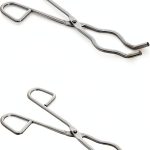 8 Inch Crucible Tongs Set of 2 Stainless Steel Professional NCK Lab-0