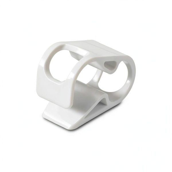 PATIKIL Plastic Tube Clamps, 5Pcs 3/8" - 5/8" Tube OD Adjustable Precise Flow Control Hose Clamp Clip for Laboratory Pinch Valve, White-2