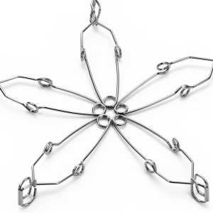 stonylab 5pk Test Tube Clamps, Laboratory Chrome Plated Iron Test Tube Holders Stoddard Clamps with Finger Grips, 6.5 inch Length-0