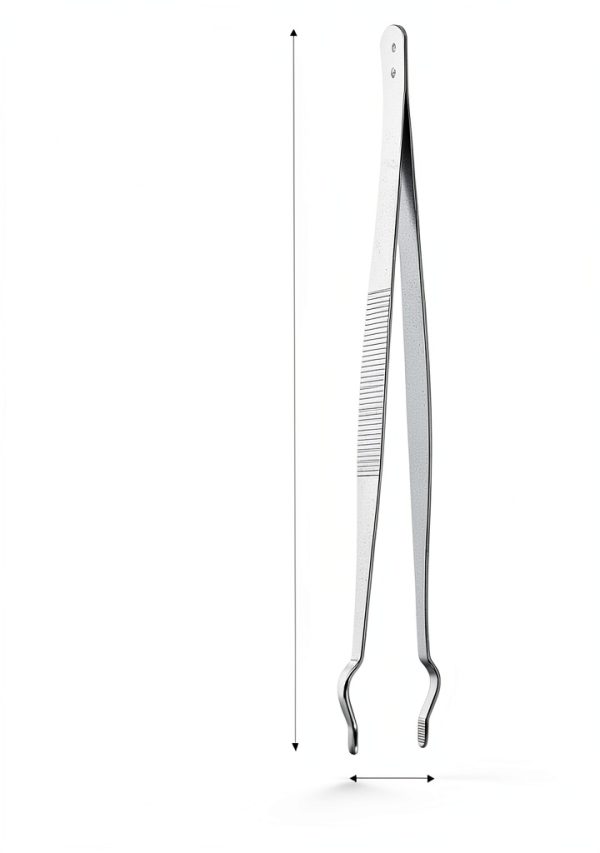 Stainless Steel Test Tube Tweezers NAMOARLY 30x2cm Silver 11.8in-1