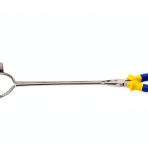 OUNONA 40cm Round Crucible Clamp for Gold Melting Large Finger Tongs-0