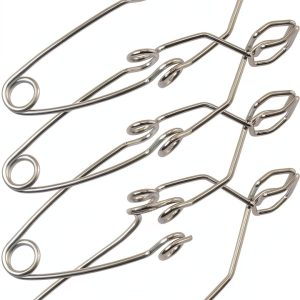 MEETOOT 4pcs Steel Wire Test Tube Clamp 145mm for 5-40mm Tubes-0