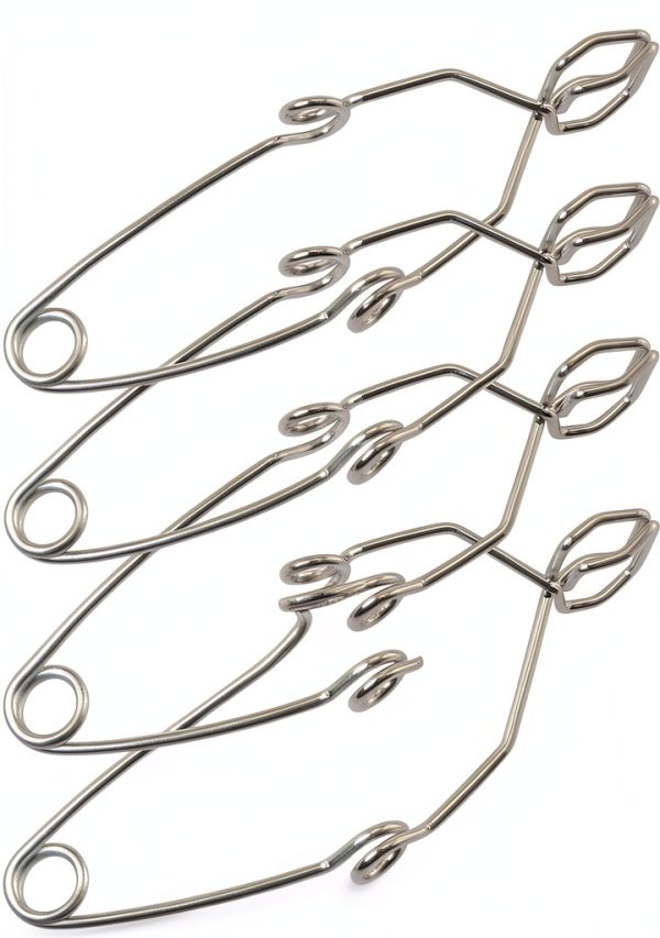 MEETOOT 4pcs Steel Wire Test Tube Clamp 145mm for 5-40mm Tubes-0