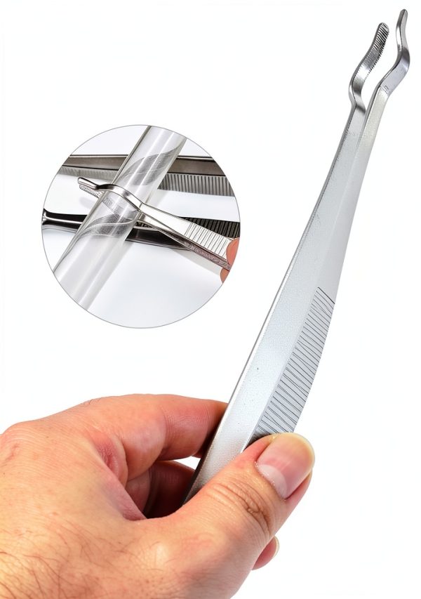 Stainless Steel Test Tube Tweezers NAMOARLY 30x2cm Silver 11.8in-8