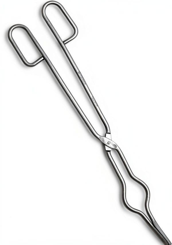 Crucible Tongs 14in Stainless Steel Ion Tool Professional Lab Utensil-0
