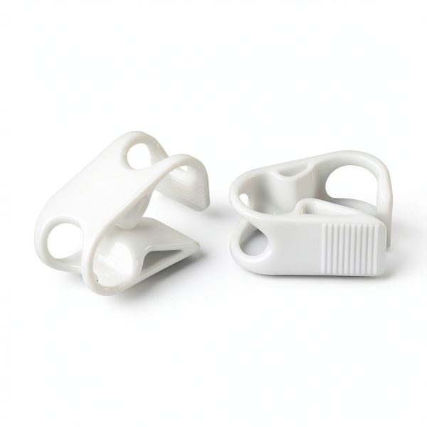 PATIKIL Plastic Tube Clamps, 5Pcs 3/8" - 5/8" Tube OD Adjustable Precise Flow Control Hose Clamp Clip for Laboratory Pinch Valve, White-3