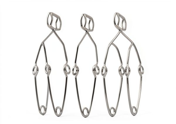 Spring Test Tube Holders Walfront Steel Clip Clamp 14.5cm 5-Piece Set-2